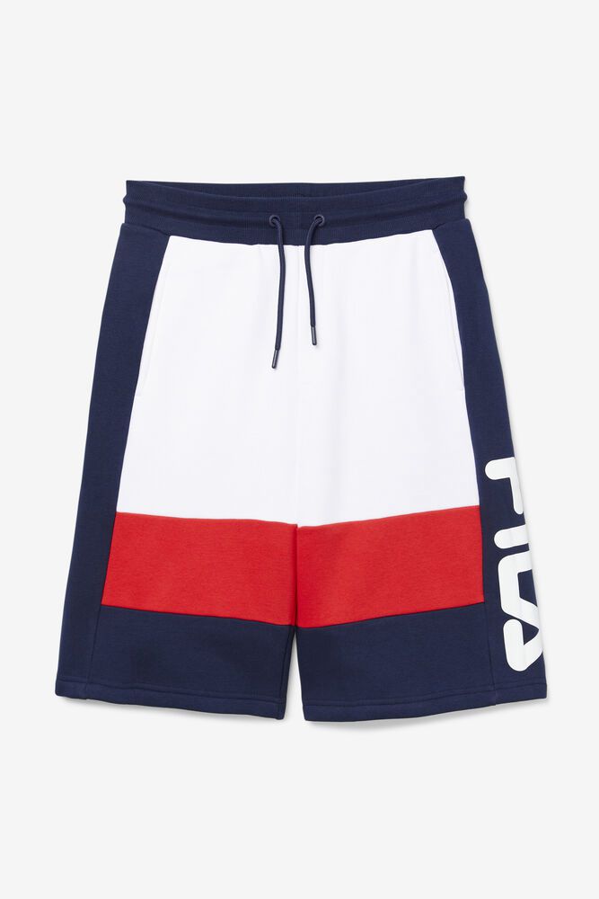 Fila Ansel Navy/White/Red Shorts Mens - NZ 10642-GJVL